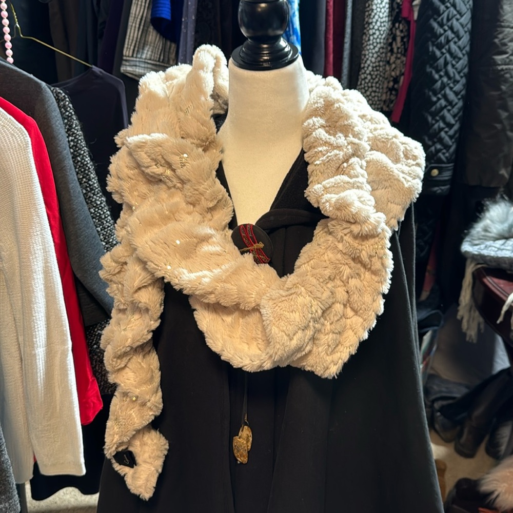 Faux fur with sequence